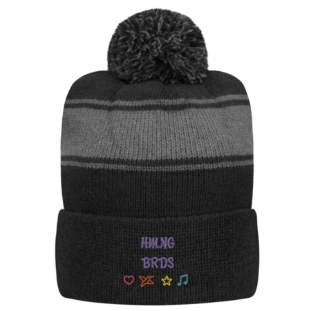 HMNG BRDS Custom Symbols Pom Beanie