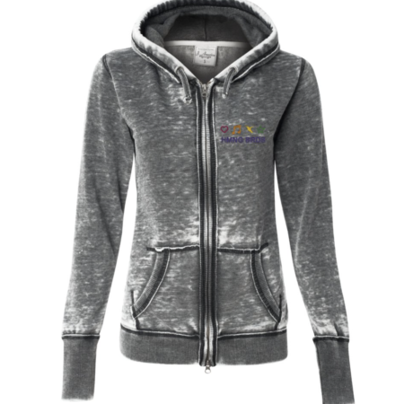 HMNG BRDS Women's Custom Symbols Zen Hoodie Zip Up