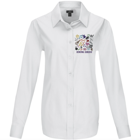 HMNG BRDS Women's SYMBOLS Oxford Long Sleeve Shirt