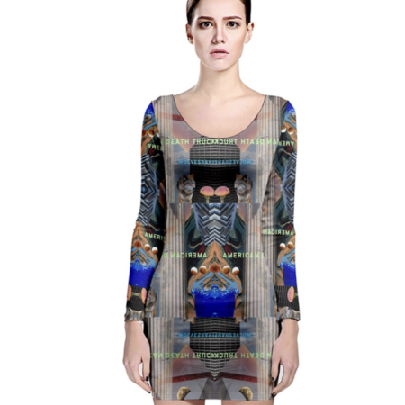 American Death Truck Women's Wolvesbane Bodycon Longsleeve Dress