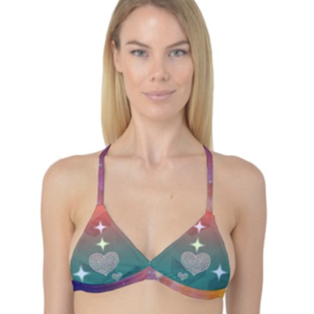 HMNG BRDS - LOVE - Women's Reversible Bikini Top
