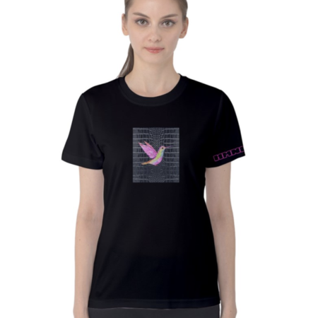 HMNG BRDS Birdy Flap T-Shirt Black